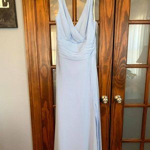 David's Bridal Ice Blue Bridesmaid Dress, Size 12 NWT